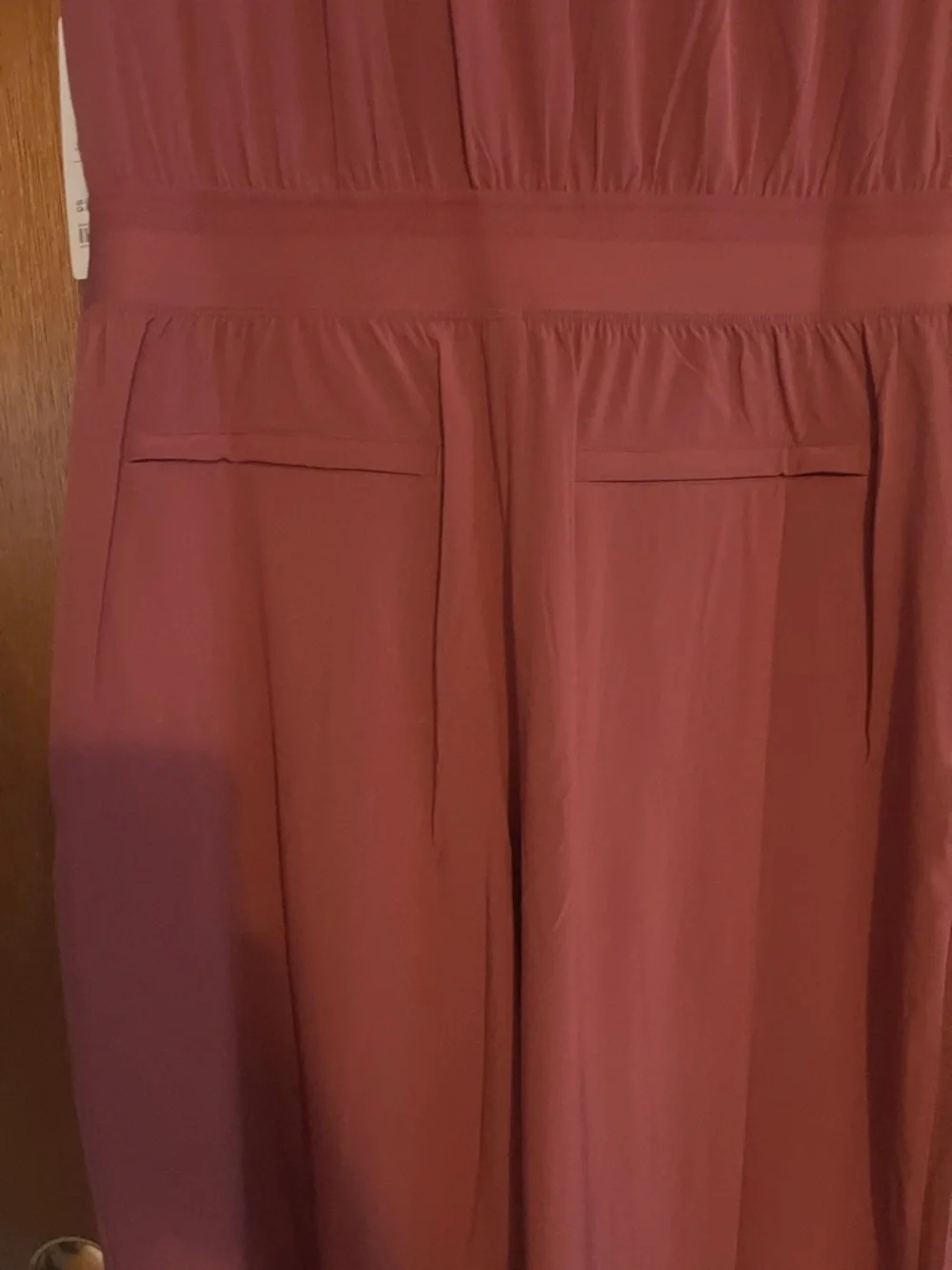 NWT Athleta Brooklyn Heights Wide Leg Jumpsuit in Mauve size 8 Tall - Picture 10 of 12